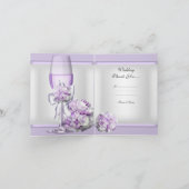 Dank u kaarden Paarse Sering 3 van de Lavendel van Bedankkaart (Binnen)