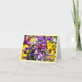 Dank u kaarden--Pansies Bedankkaart (Voorkant)