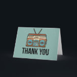 Dank u kaarden - Retro RadioOntwerp Bedankkaart<br><div class="desc">Dank u kaarden met een retro radioontwerp voor die die bij het uitdrukken van hun appreciatie voor anderen plannen. Personaliseer het met uw eigen tekst.</div>