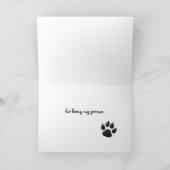 Dank u kaarden van de Hond Bedankkaart (Binnen)