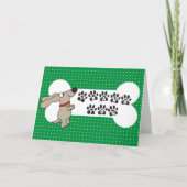 Dank u kaarden van de Hond Bedankkaart (Voorkant)