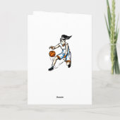 Dank u kaarden voor de Bus van het Basketbal Bedankkaart (Achterkant)