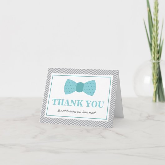 Dank u kaarden, Weinig Man, Vlinderdas Bedankkaart (Voorkant)