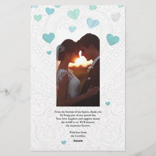 Dank u - Kaart (Achterkant)