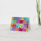 Dank U Kaart 3D Kleurenpatroon (Voorkant)