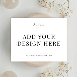 Dank u kaart 5.5x4.25"Druk Voeg uw ontwerp toe