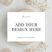 Dank u kaart 5.5x4.25"Druk Voeg uw ontwerp toe