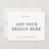 Dank u kaart 5.5x4.25"Druk Voeg uw ontwerp toe (Voorkant)