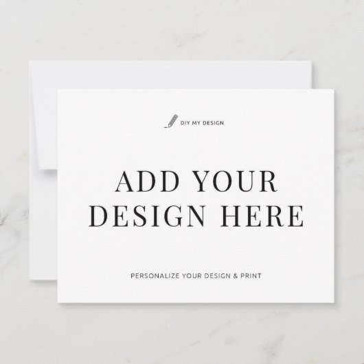 Dank u kaart 5.5x4.25"Druk Voeg uw ontwerp toe (Voorkant)