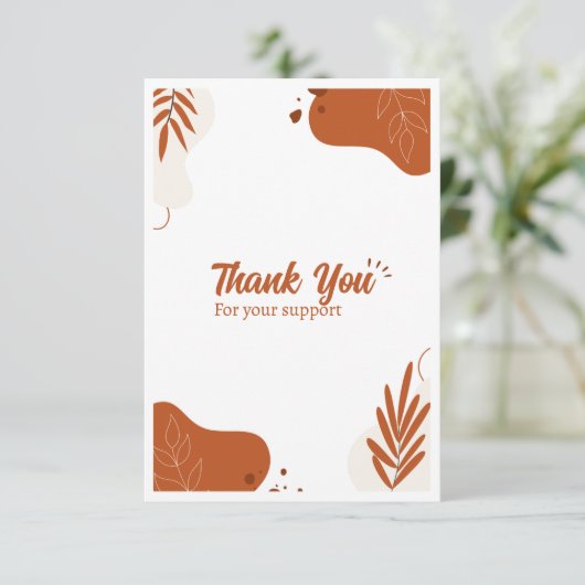 Dank u kaart aanpasbaar ontwerp (Staand voorkant)