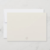 Dank u kaart Beige Tan Brown Traditioneel (Achterkant)