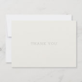 Dank u kaart Beige Tan Green Traditioneel (Voorkant)