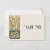 Dank u kaart Belle Epoque Dragonfly bruiloft (Voorkant)