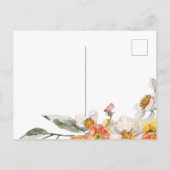 Dank u kaart briefkaart bloemen botanische bruilof (Achterkant)