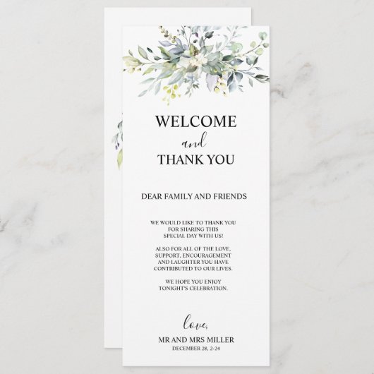 Dank u kaart, bureau dank u kaart (Voorkant / Achterkant)