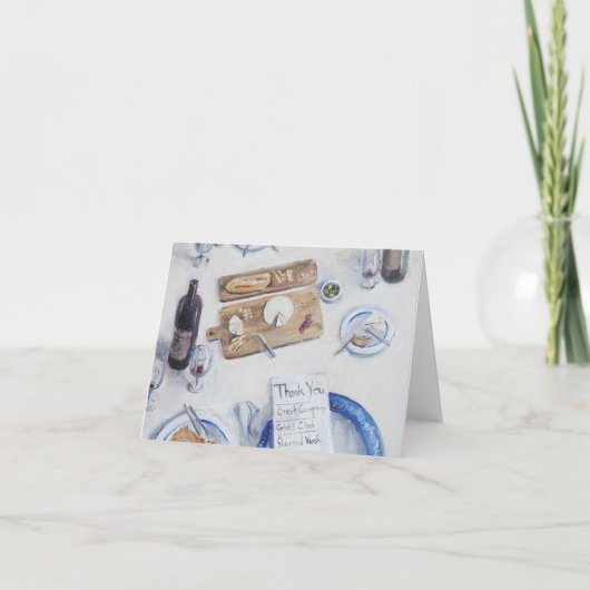 Dank u kaart - Charcuterie - Wijn - Kaas (Voorkant)