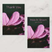 Dank u Kaart Comos in de zon Bloemen Business C Visitekaartje (Voorkant / Achterkant)