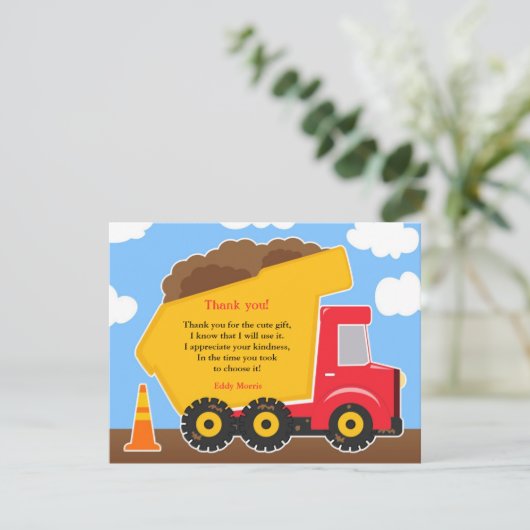 Dank u Kaart constructie (Staand voorkant)