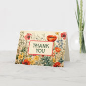 Dank u kaart - Cottage tuin thema (Voorkant)