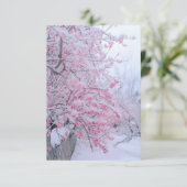 Dank u kaart decor met natuur (Staand voorkant)