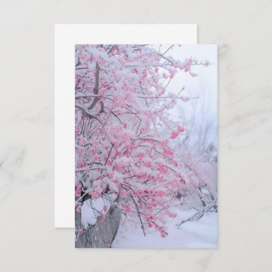 Dank u kaart decor met natuur (Voorkant / Achterkant)