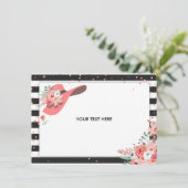 Dank u kaart Derby Vrijgezellenfeest Draag een Pet (Staand voorkant)