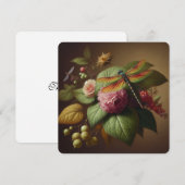 Dank u kaart Dragon Fly Flora Foliage (Voorkant / Achterkant)