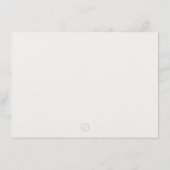 Dank u kaart eenvoudige bruine beige rand (Achterkant)