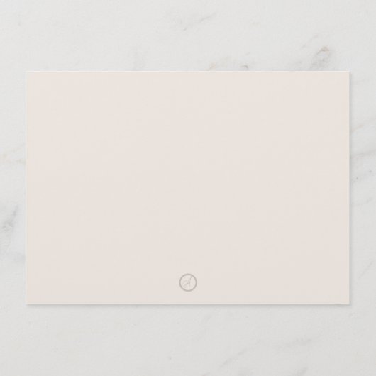 Dank u kaart eenvoudige moderne wilde bloemen (Achterkant)