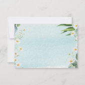 Dank u kaart eucalyptus daisy botanische thema (Achterkant)