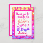 Dank u kaart Fabulous 40 (Voorkant / Achterkant)