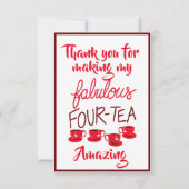 Dank u kaart Fabulous 40 (Voorkant)