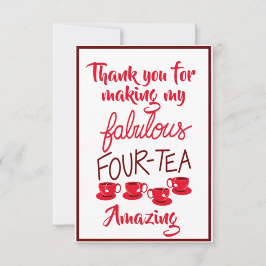 Dank u kaart Fabulous 40 (Voorkant)