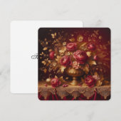 Dank u kaart Flora Foliage (Voorkant / Achterkant)