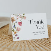 Dank u kaart Floral