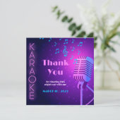 Dank u kaart, gepersonaliseerde avond uit waarderi bedankkaart (Staand voorkant)