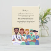 Dank u Kaart Gezondheidswerkers (Staand voorkant)