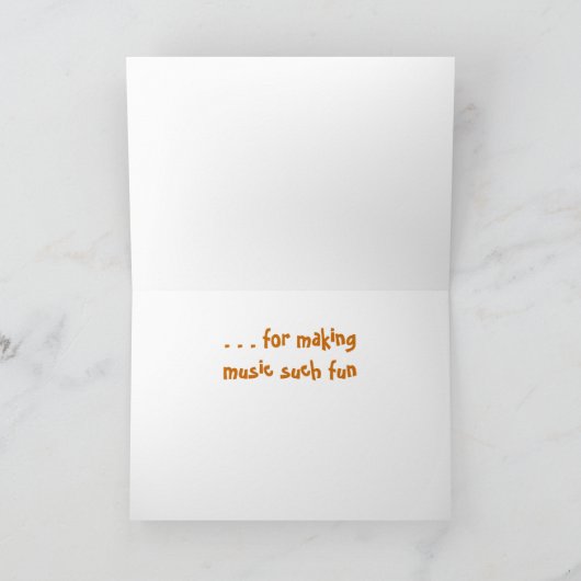 Dank u kaart - hart op sleutels (Binnen)