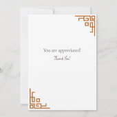 Dank u kaart Herfst gebladerte (Achterkant)