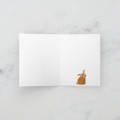 Dank u kaart hond blauw groen (Binnen)