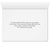 Dank u kaart in cirkel over kleurrijke bellen (Binnen Horizontaal (Onder))