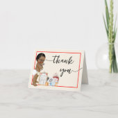 Dank u kaart kleine dokter AA Baby shower (Voorkant)