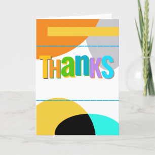 Dank u kaart kleurrijke Abstracte kunst