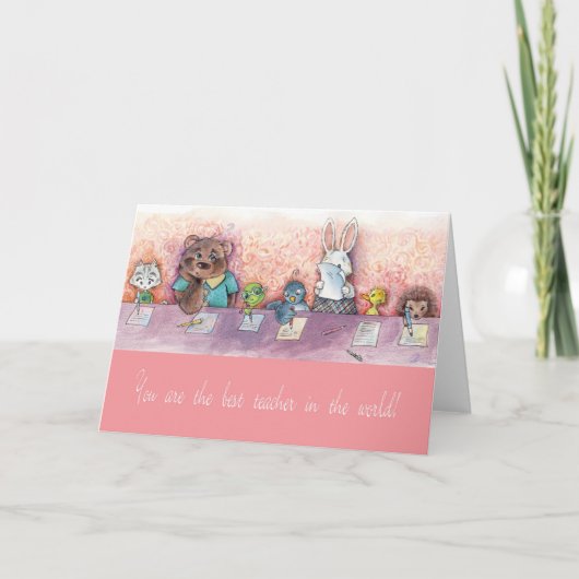 Dank u Kaart leraar (Voorkant)