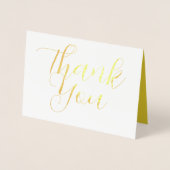 Dank u kaart, moderne kalligrafie trendy Kaart (Voorkant)