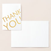 Dank u kaart Moderne minimalistische Folie Metalli (Display)