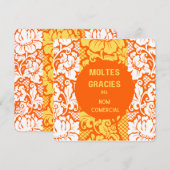 "Dank u" kaart- "moltes gràcies"-Design 2 Bedankkaart (Voorkant / Achterkant)