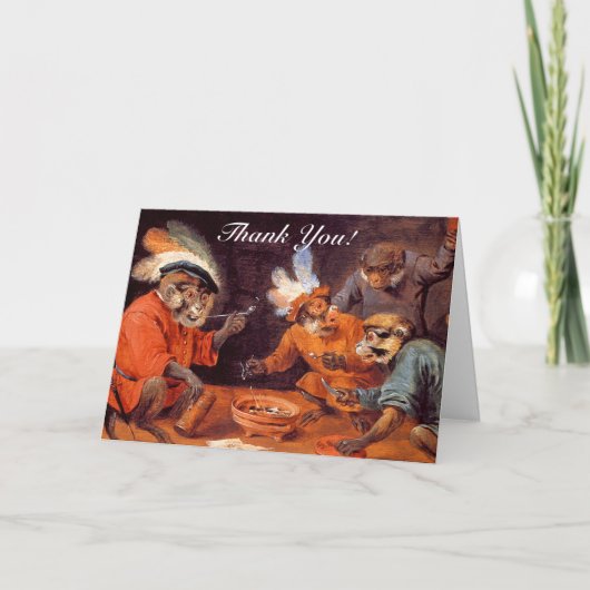 Dank u kaart: Monkey Tavern Bedankkaart (Voorkant)