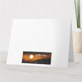 Dank u kaart - mooie Saratoga ochtend (Achterkant)