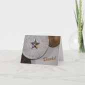 Dank u Kaart Nota met een Ster (Voorkant)